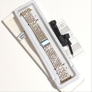 38mm Gold Color Bling Watch Band with Adjustment Tool